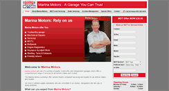 Desktop Screenshot of marinamotors.co.uk