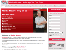 Tablet Screenshot of marinamotors.co.uk